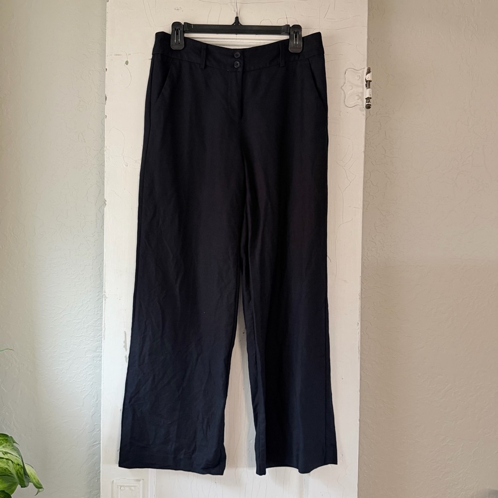 Counterparts size 8 Navy Wide-Leg Trousers
